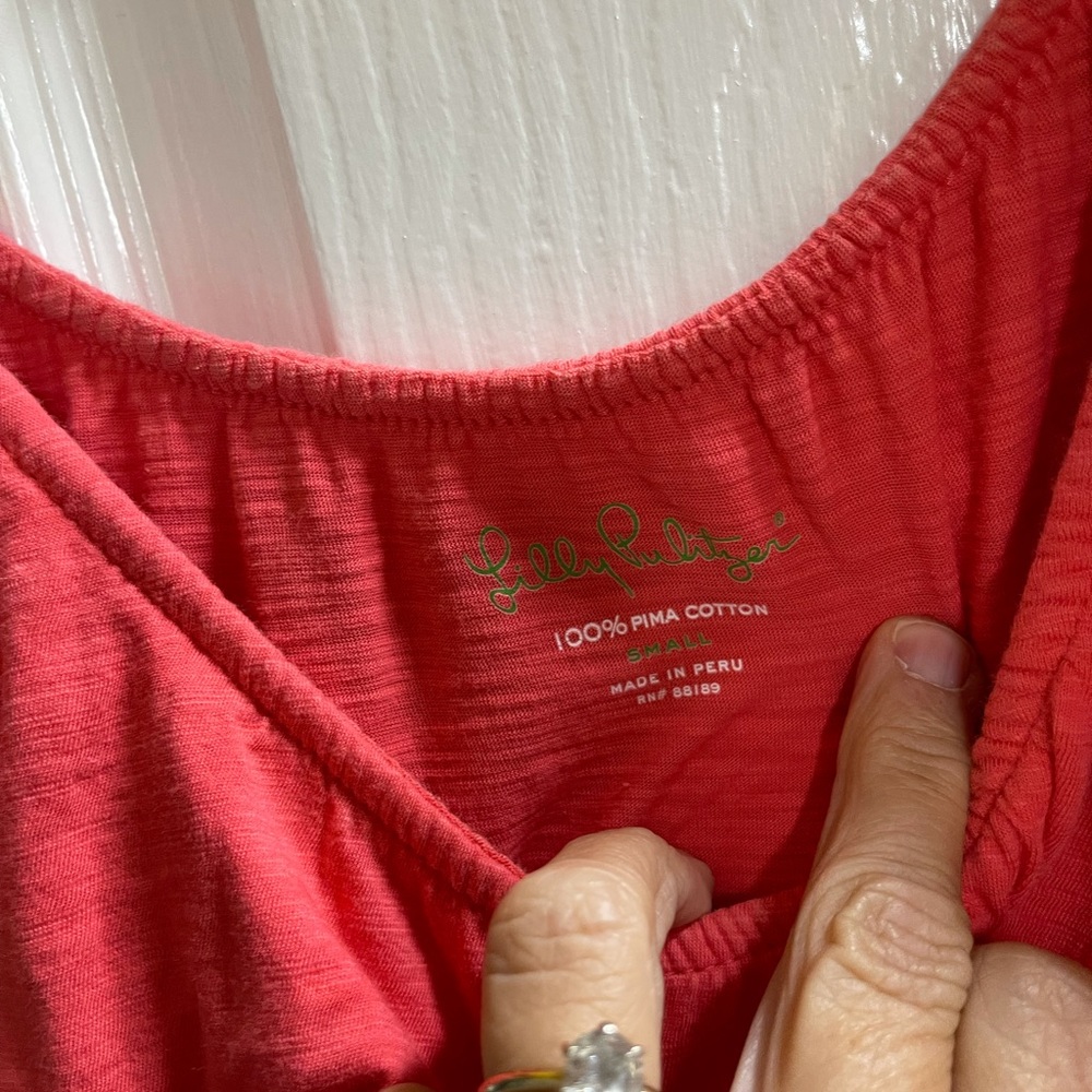 Lilly Pulitzer coral top